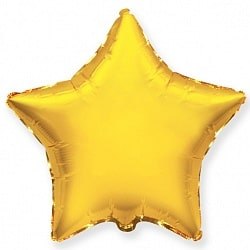 Фольгированный шар "Золотая звезда"