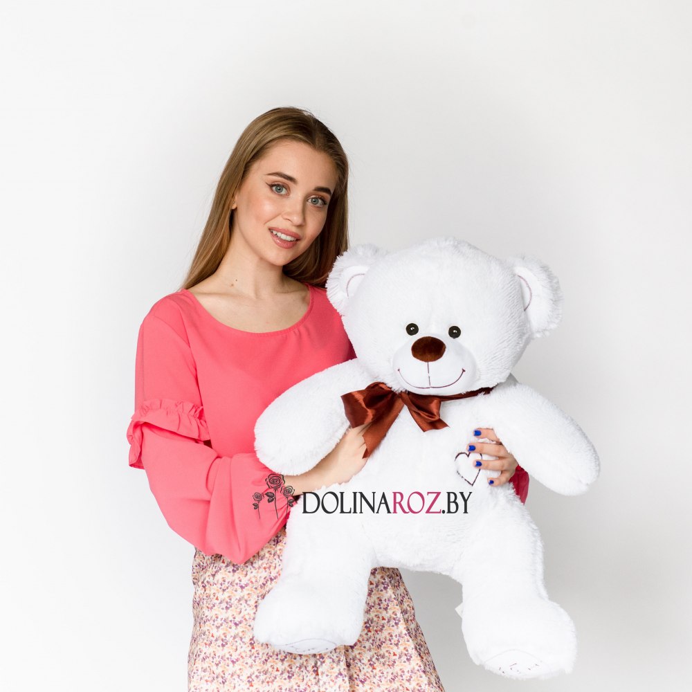 Teddy bear "Felix" white 85 cm