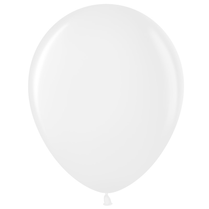 Латексный шар с гелием "Белый"