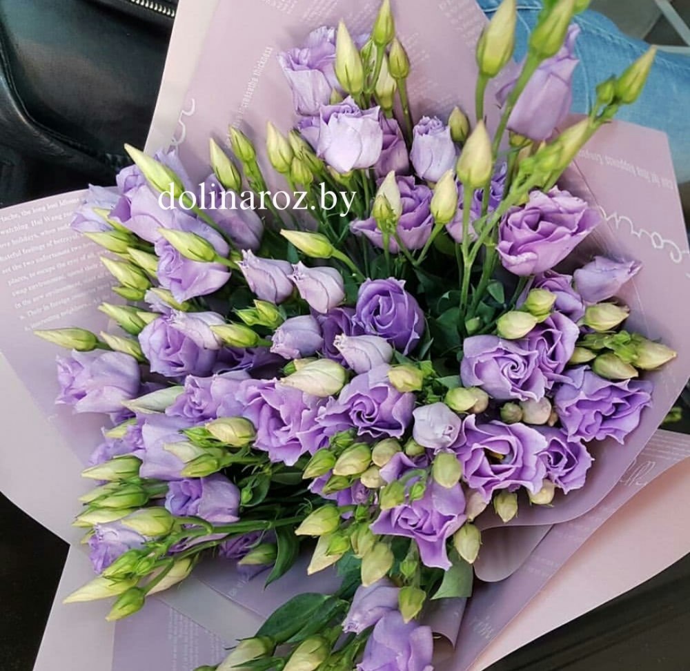 Bouquet of eustoma "Lavender"