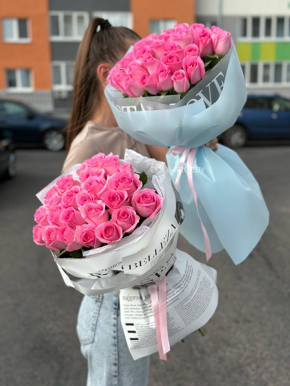 Bouquet of roses "Pink"
