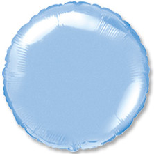 Фольгированный шар "Голубой круг"